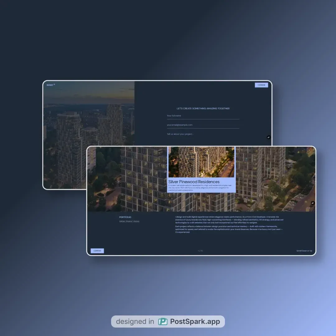 NANO-9 Interactive Hero and Preloader