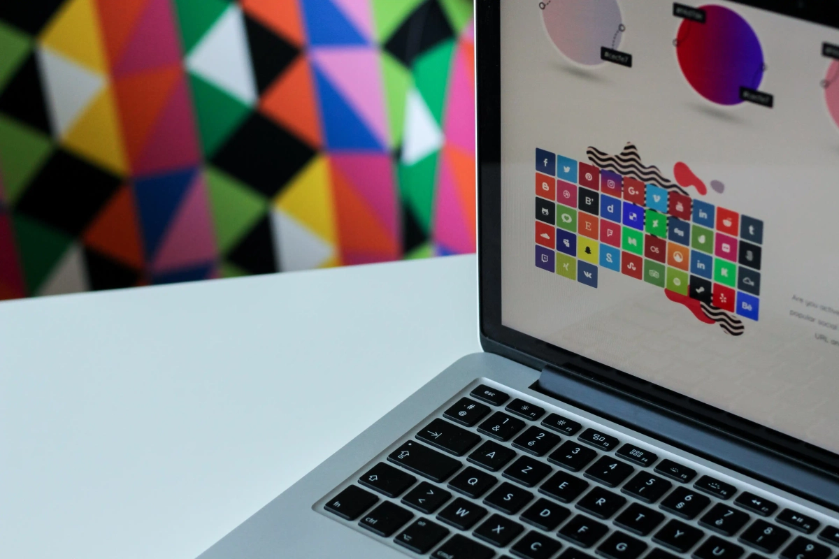 An Apple setup with an iMac and an AirBook